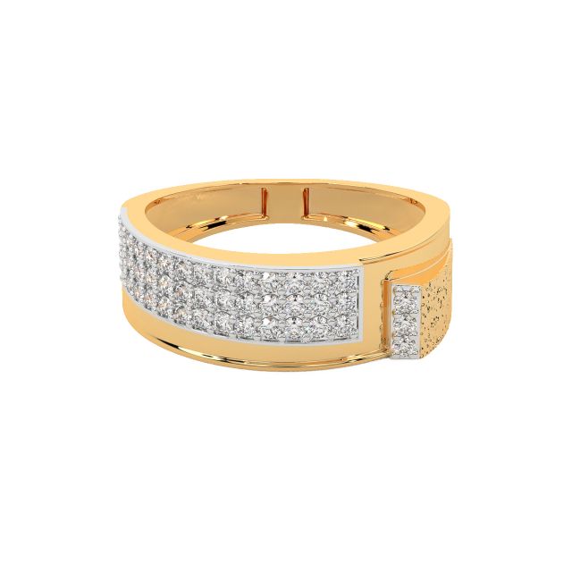Adhiraa Round Diamond Ring For Men
